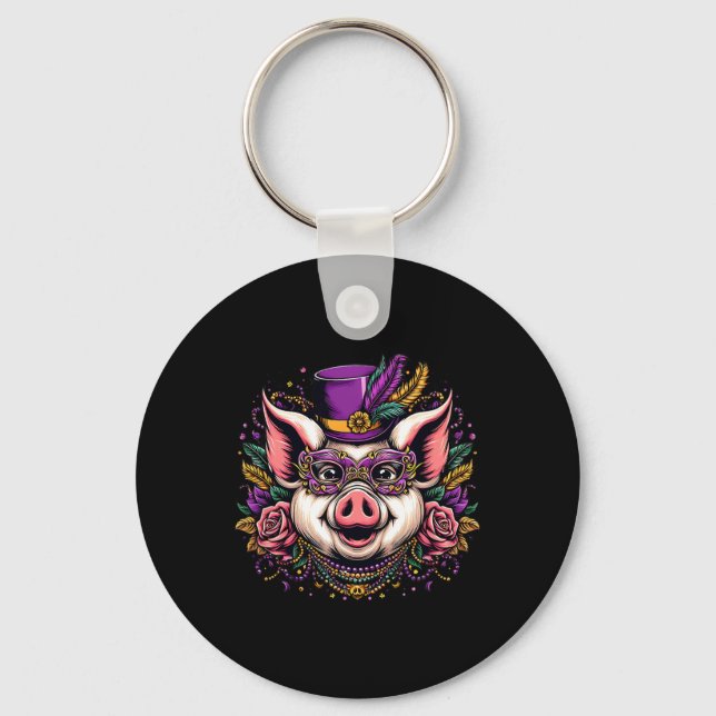 Chaveiro Porco de Carnaval  (Frente)