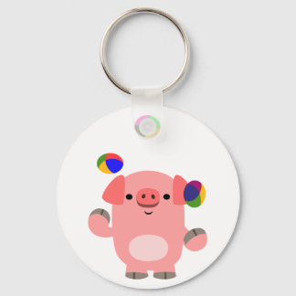 Chaveiro Porco de desenho animado bonito