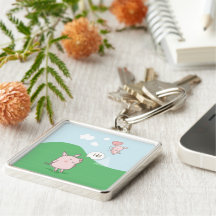 Porco Flutuante Bonito Dizendo Oi