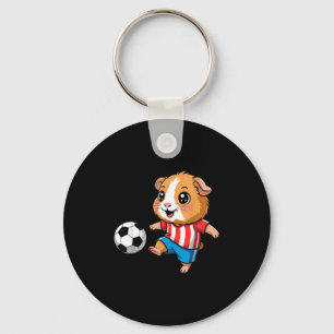 Chaveiro Porquinho-da-índia jogando camisa de futebol porqu