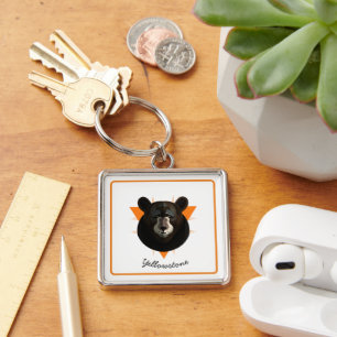 Chaveiro Porta-chaves-Urso de Yellowstone