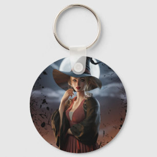 Chaveiro Porta copos de Lua Completa da Bruxa Mística