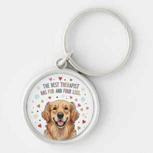 Chaveiro Porta do Retriever de Ouro Cute