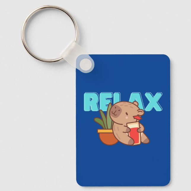 Chaveiro Porta-Pote Capybara (Frente)