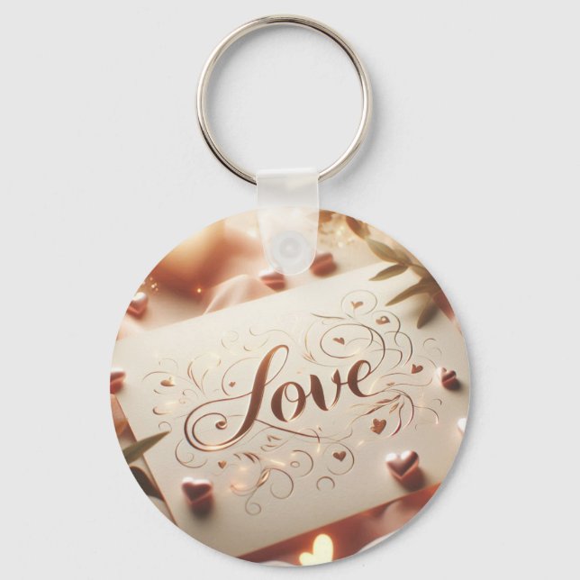 Chaveiro Porte-clé LOVE design élégant (Verso)