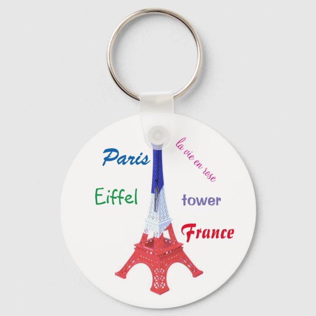 Chaveiro porte-clé "Paris, França" (Frente)