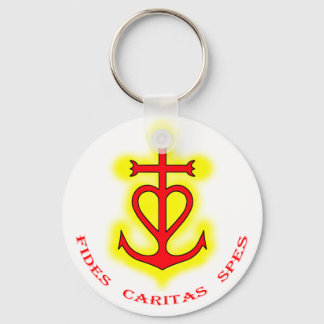 Chaveiro Porte-clef Croix camarguaise (Fides Caritas Spes)