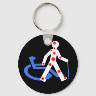 Chaveiro Porte-clefs Handicap invisible / Visible