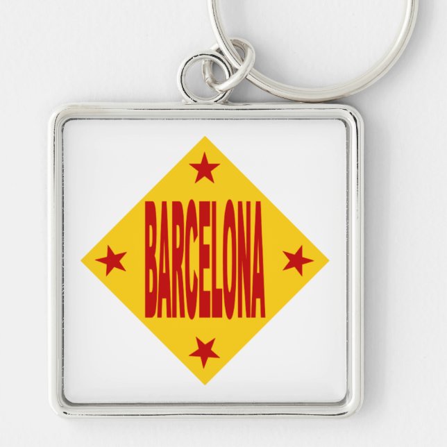 Chaveiro Porte-clés carré Premium BARCELONA (Frente)