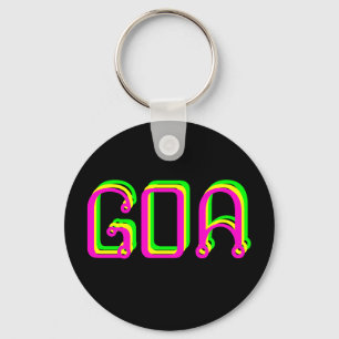 Chaveiro Porte-clés psychédélique goa