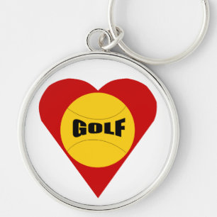Chaveiro Porte clés rond Premium AMOUR GOLF