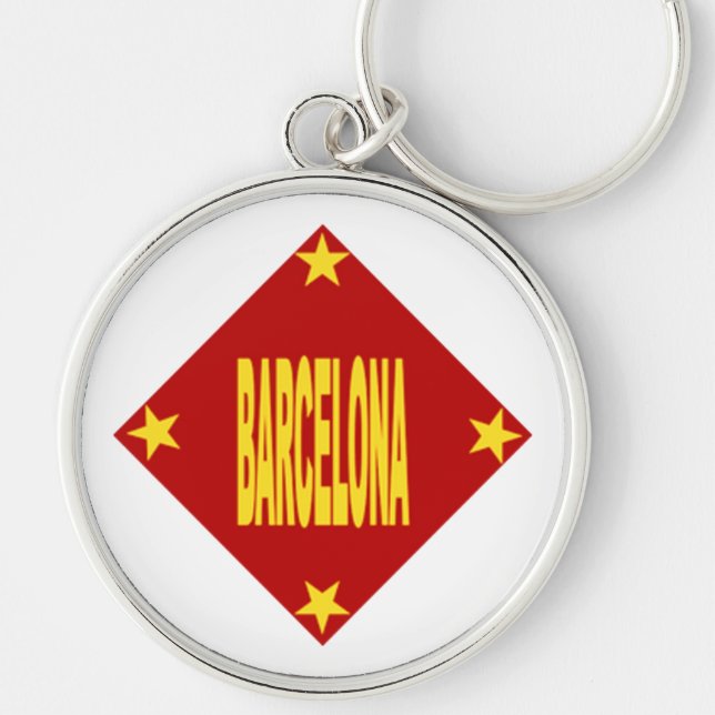 Chaveiro Porte-clés rond Premium Design BARCELONA (Frente)