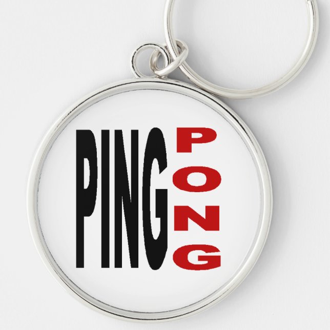 Chaveiro Porte clés Rond Premium PONG (Frente)