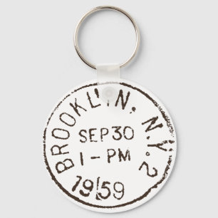 Chaveiro porte postal na moda da Nova Iorque do nyc de