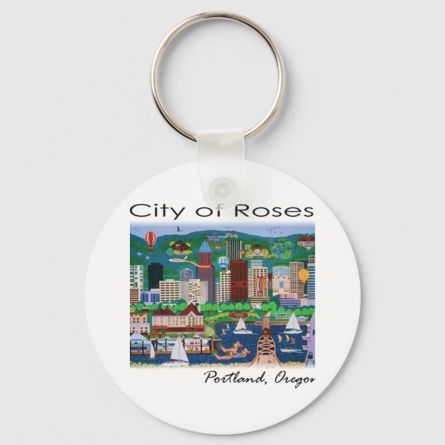Chaveiro Portland~ A Cidade das Rosas (Frente)