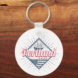 Chaveiro Portland Maine City USA Vintage USA