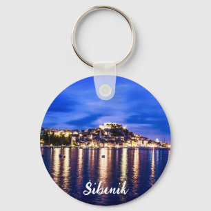 Chaveiro Porto iluminado em Sibenik, Croácia