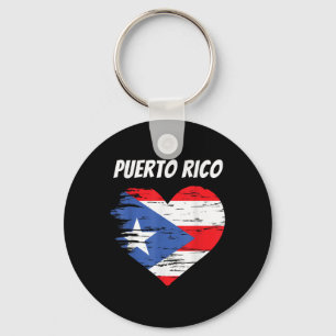Chaveiro Porto Rico ama bandeira cardíaca presente porto-ri