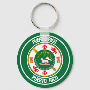 Chaveiro Porto Rico Round Emblem