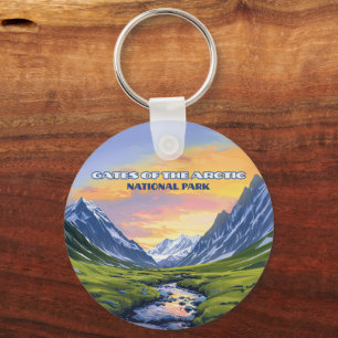 Chaveiro Portos do Parque Nacional Ártico do Alasca Vintage