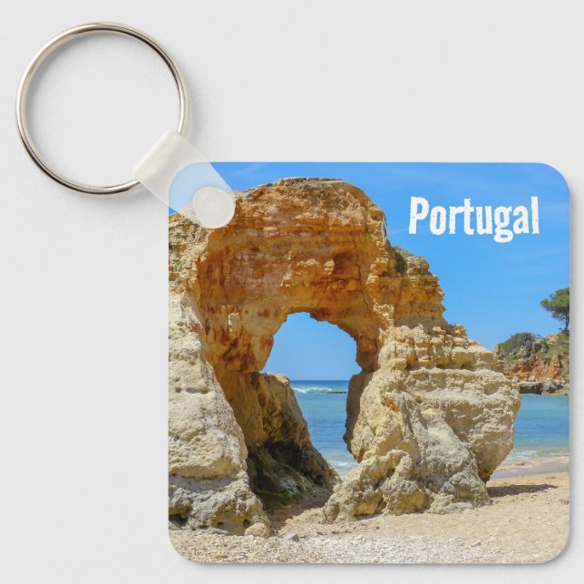 Chaveiro Portugal Algarve Beach e Rocks Souvenir (Frente)
