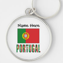Portugal e Bandeira Portuguesa com o Seu Nome