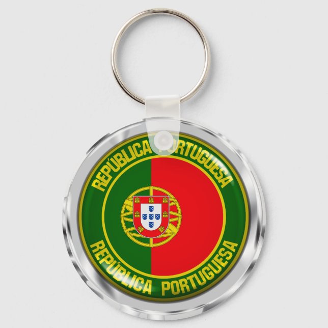 Chaveiro Portugal Round Emblem (Frente)