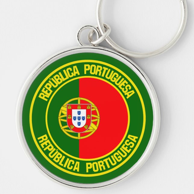 Chaveiro Portugal Round Emblem (Frente)