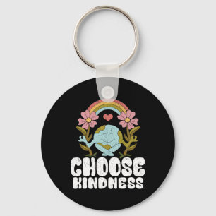 Chaveiro Positivo Arco-Íris Paz Hippie Escolher bondade Ear