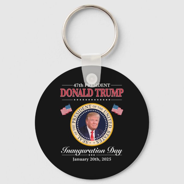 Chaveiro Posse de Donald Trump como 47º Presidente em 2025 (Frente)