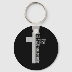 Chaveiro Posso fazer coisas através de Cristo que fortalece