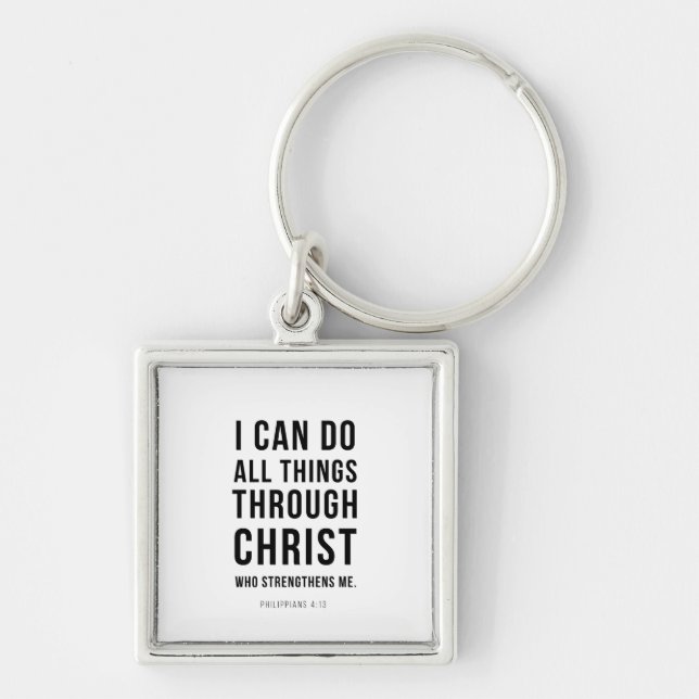 Chaveiro Posso Todas as Coisas Filipenses 4:13 (Frente)