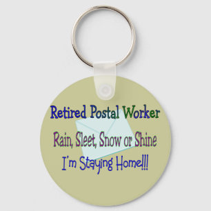 Chaveiro Postal Worker Rain Sleet Snow "STAYY HOME"