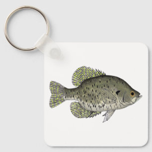 Chaveiro Poster de Crappie Preto