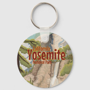 Chaveiro Poster de viagens do parque nacional de Yosemite