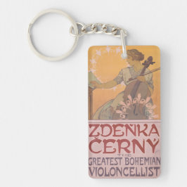 Chaveiro Poster de Zdenka Cerny por Alphonse Mucha