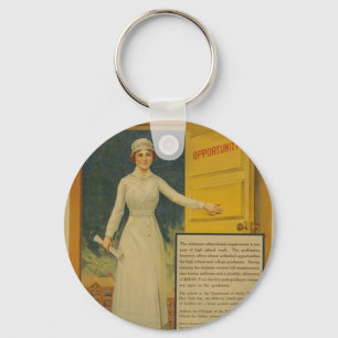 Chaveiro poster WI 1917 Ser Uma Enfermeira Treinada