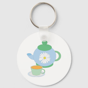 Chaveiro Pote de chá e taça