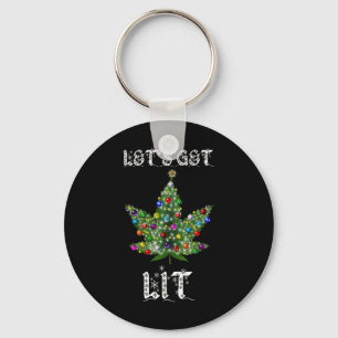 Chaveiro Pote De Folha De Árvore De Natal Thc Gift Tee