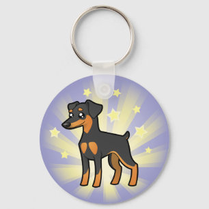 Chaveiro Pouco Pinscher diminuto /Manchester Terrier da