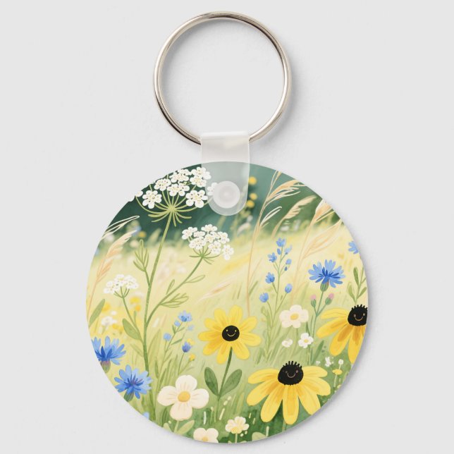 Chaveiro Prado Caprichoso de Flores Silvestres  (Frente)