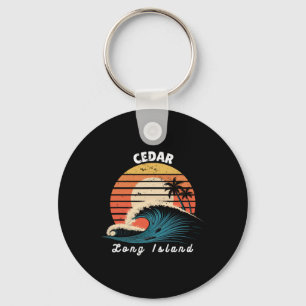 Chaveiro Praia de Cedar Long Island Mulheres Homens Surfand