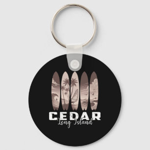 Chaveiro Praia de Cedar Long Island Prancha de Surfe Homens