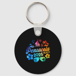 Chaveiro Praia de Pensacola Flórida 2026 Férias Tie Dye Ver