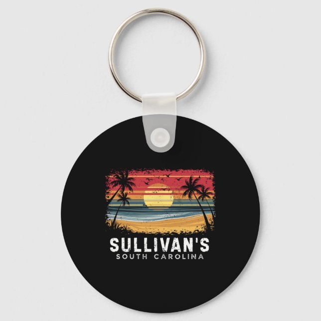Chaveiro Praia de Prancha de Sullivan na Carolina do Sul  (Frente)