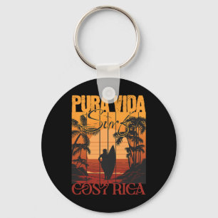 Chaveiro Praia de Surfe Putsborough Sands Cara Moça de Surf