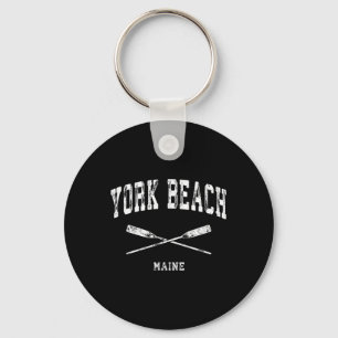 Chaveiro Praia de York Maine Náutica Vintage Remos Cruzados