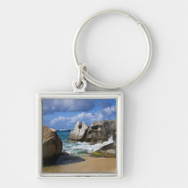 Chaveiro Praia em Virgin Gorda, Ilhas Virgens Britânicas (Frente)