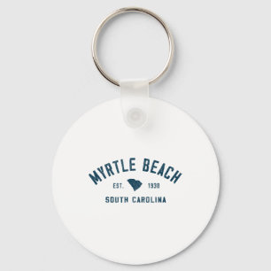 Chaveiro Praia Myrtle Carolina do Sul Retro Throwck Sou Hom