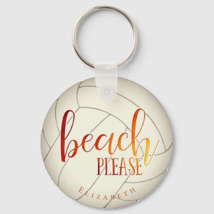 Chaveiro praia, por favor, personalizado vôlei feminino